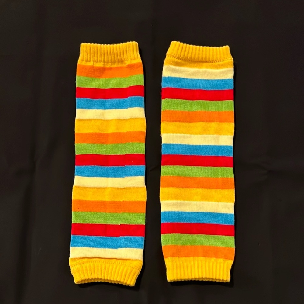 Colorful Striped Leg Warmers